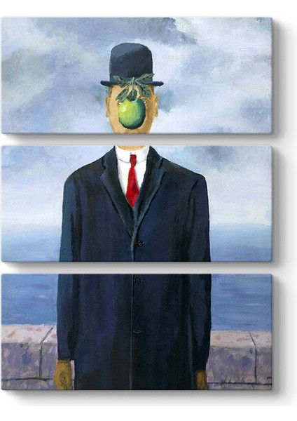 Rene Magritte - The Son Of Man‏ Tablosu