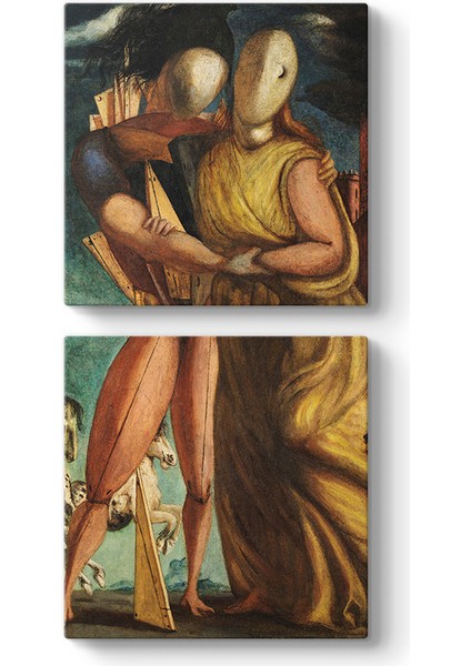 Giorgio De Chirico - Hector ve Andromache Tablosu
