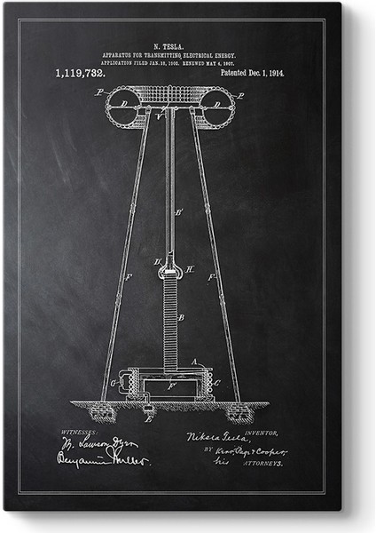 Nikola Tesla Patent Tablosu