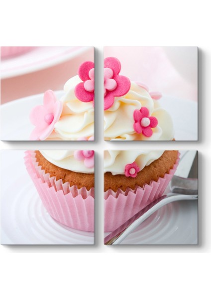 Cupcake Pembe Tablo