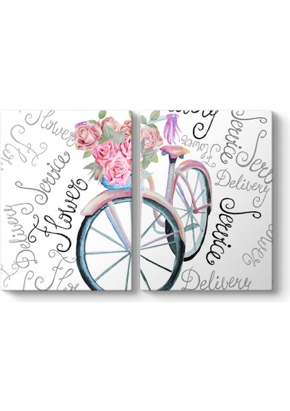 Çiçekli Bisiklet Tablosu