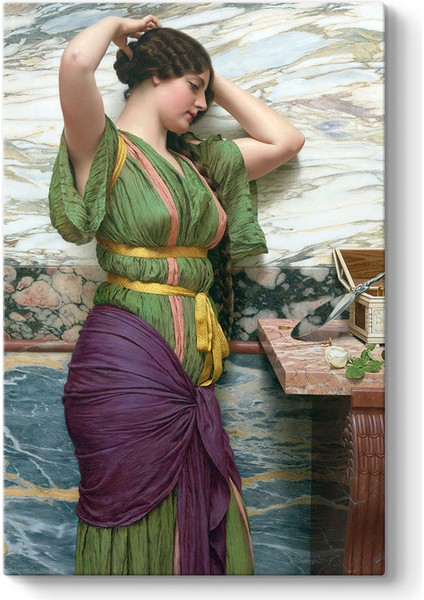 John William Godward - Reflection Tablosu