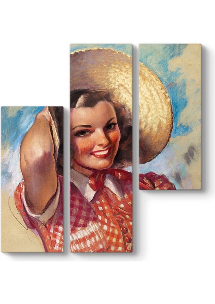 Çoban Ressam Kadın Tablosu