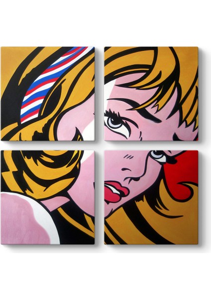 Roy Lichtenstein - Crying Girl Tablosu