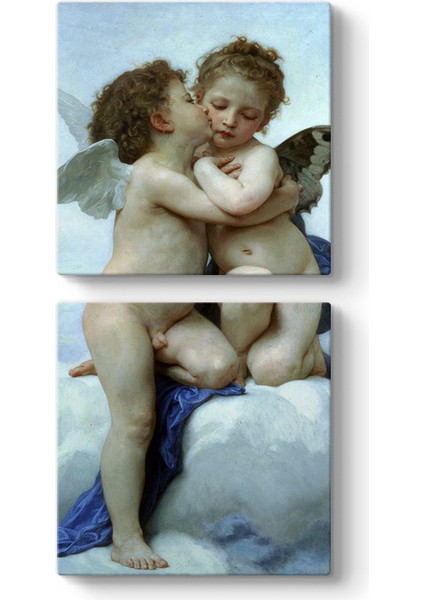 William Adolphe Bouguereau - Ilk Öpücük Tablosu