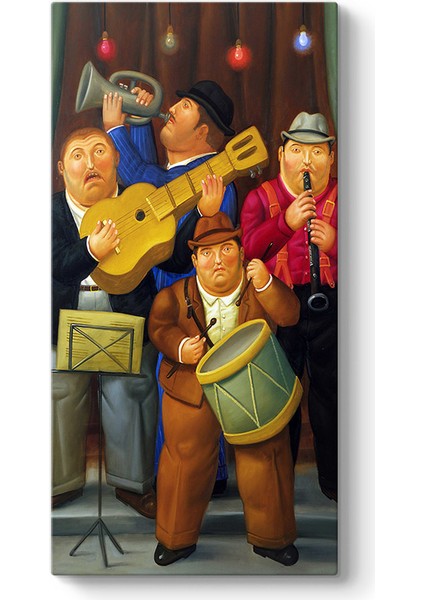 Fernando Botero - The Orchestra Tablosu