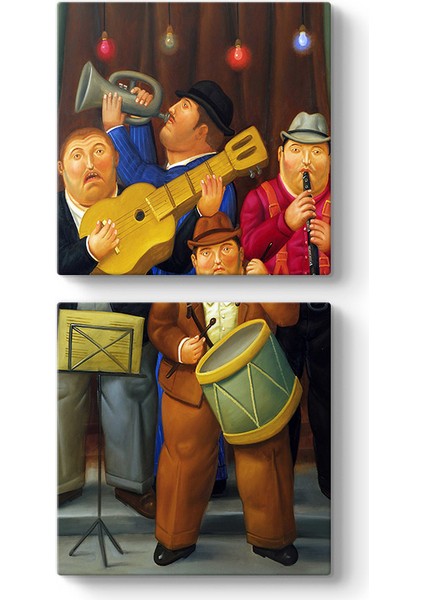 Fernando Botero - The Orchestra Tablosu