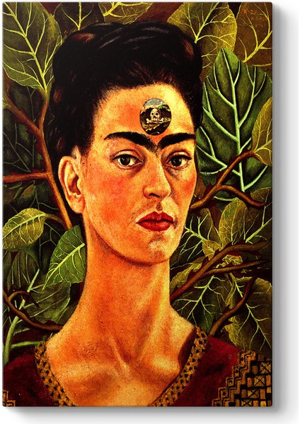 Frida Kahlo - Thinking About Death Tablosu