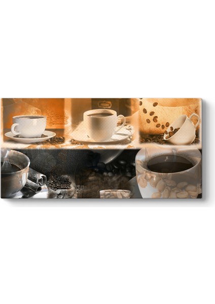Kahve Fincanları Kolaj Tablosu