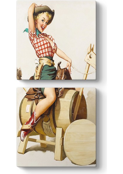 Cowgirl Pinup Tablosu