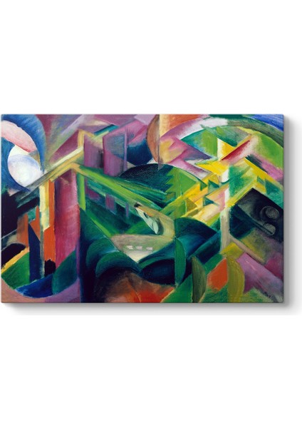 Franz Marc - Deer Monastery Garden Tablosu
