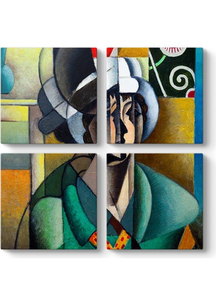 Jean Metzinger - Woman With Fan Tablosu