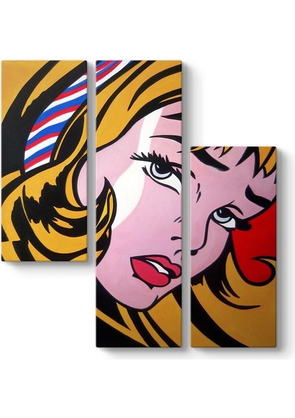 Roy Lichtenstein - Crying Girl Tablosu