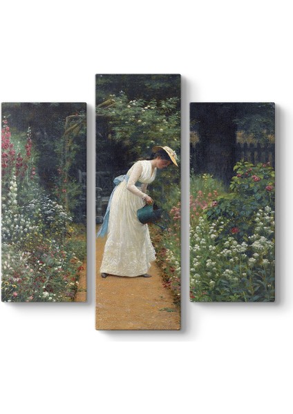 Lord Frederick Leighton - My Ladys Garden Tablosu
