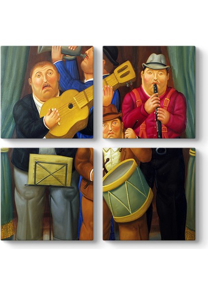 Fernando Botero - The Orchestra Tablosu