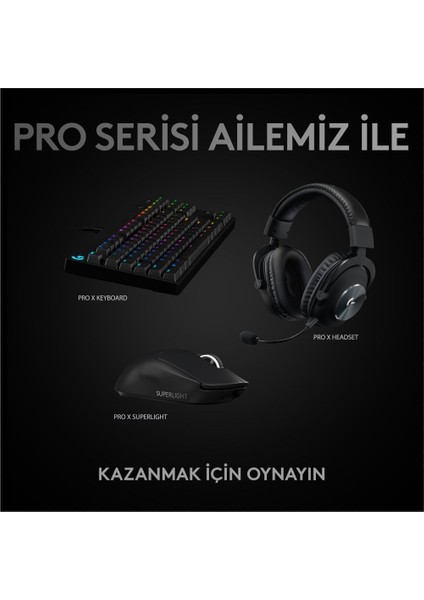 G PRO X SUPERLIGHT Ultra Hafif HERO 25.600 DPI 400 IPS LIGHTSPEED Kablosuz Oyuncu Mouse - Siyah