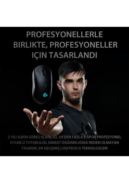 G PRO HERO 25.600 DPI Kablosuz Oyuncu Mouse – Siyah