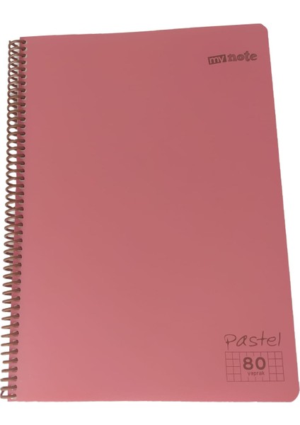 My Note Kareli Defter Pastel Pembe 80 Yaprak