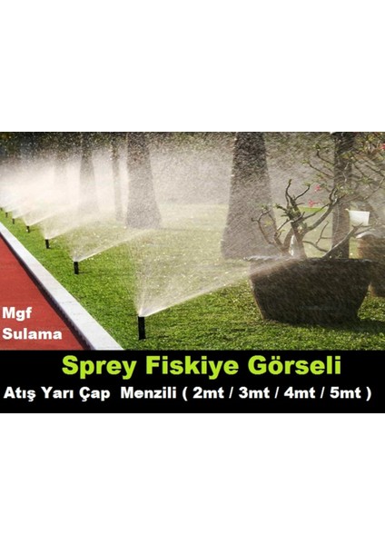 Mgf Plast 5 Ad. x 12-A(3.5mt Yarıçap ) Hunter Çim Sulama Sprey Fıskiye ve Ek Parçaları