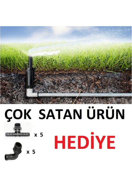 Mgf Plast 5 Ad. x 15-A(4.5mt Yarıçap ) Hunter Çim Sulama Sprey Fıskiye ve Ek Parçaları