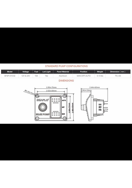 3-Yollu Sintine Pompa Anahtarı Paneli Otomatik / Kapalı / Kılavuzu (Yurt Dışından) fiyatları