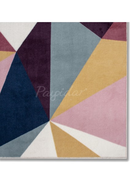 Yıkanabilir Kaymaz Taban Desen 050 Pembe 100 x 150 cm Dijital Baskı Halı modelleri