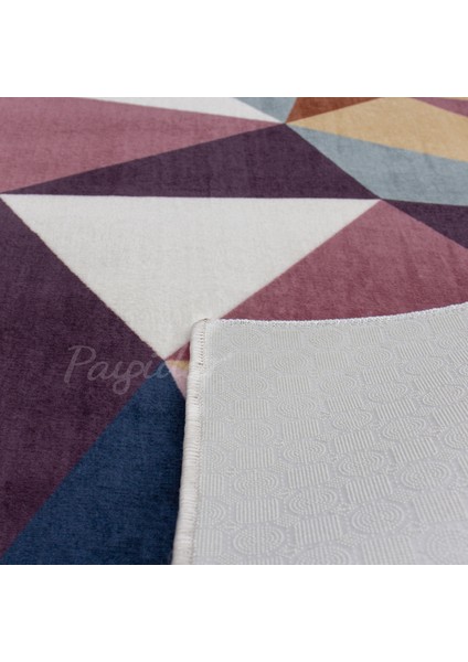 Yıkanabilir Kaymaz Taban Desen 050 Pembe 80 x 300 cm Dijital Baskı Halı fırsatları