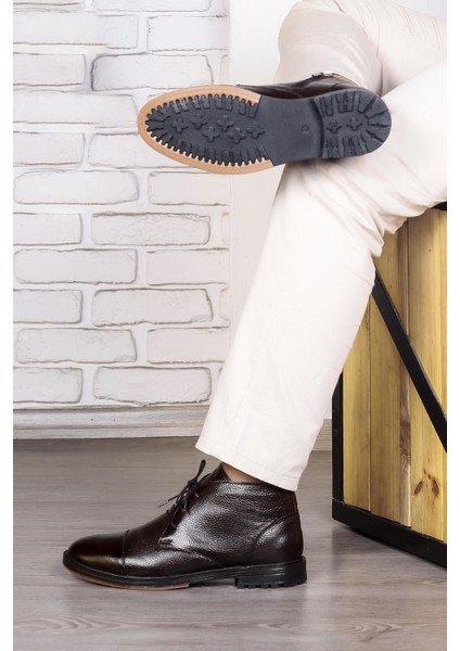 Birmingham Deri Bağcıklı Fermuarlı Kaydırmaz Taban Günlük Bot indirimleri