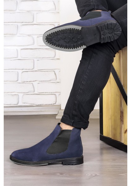 York Deri Süet Kaydırmaz Taban Chelsea Günlük Bot modelleri