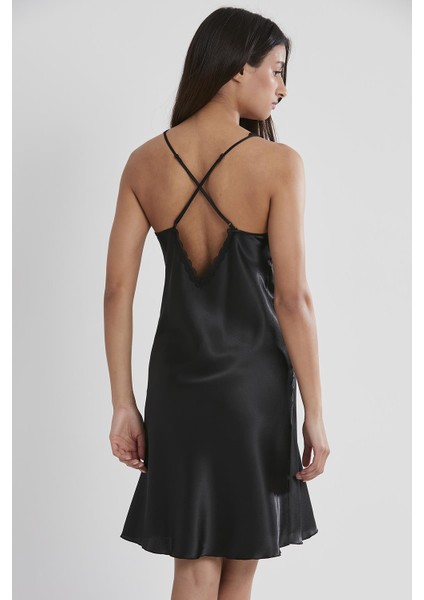 Saten Dantelli Gecelik - 690 indirimleri