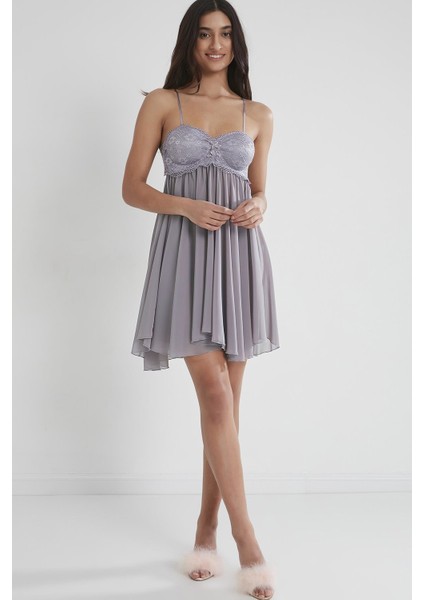 Şifon Dantelli Gecelik - 880 fiyatları