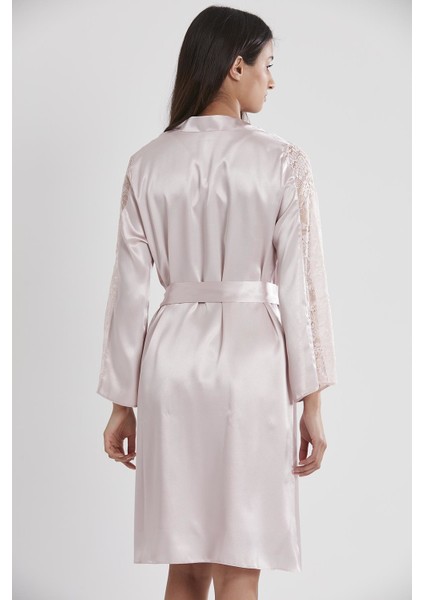 Saten Dantelli Gecelik & Sabahlık Takım - 4025 fırsatları