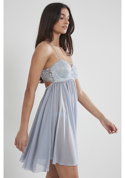 Şifon Dantelli Gecelik - 880 modelleri