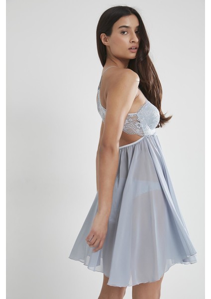 Şifon Dantelli Gecelik - 880 fırsatları