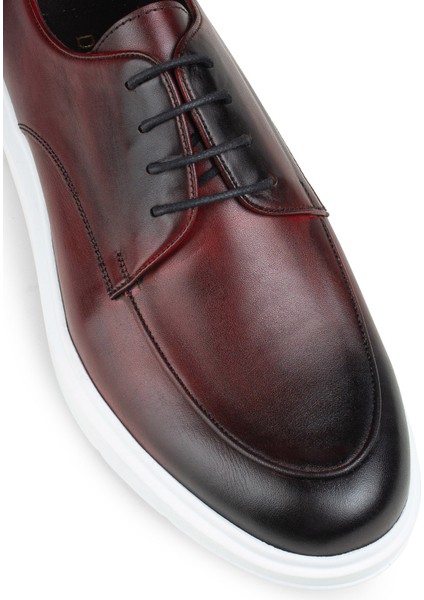 Hakiki Deri Bordo Comfort Günlük Erkek Ayakkabı indirimleri
