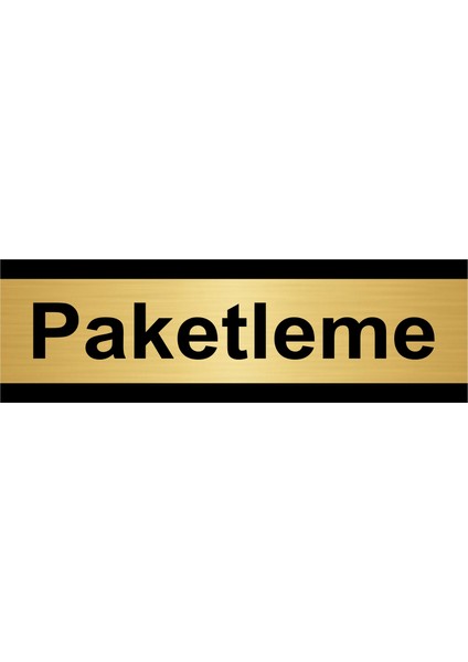 Paketleme 5 x 20CM Altın Renk Metal Yönlendirme Levhası