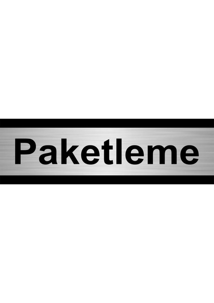 Paketleme 5 x 20CM Gümüş Renk Metal Yönlendirme Levhası