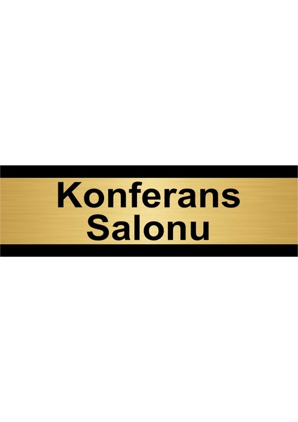 Konferans Salonu 10 x 20CM Altın Renk Metal Yönlendirme Levhası