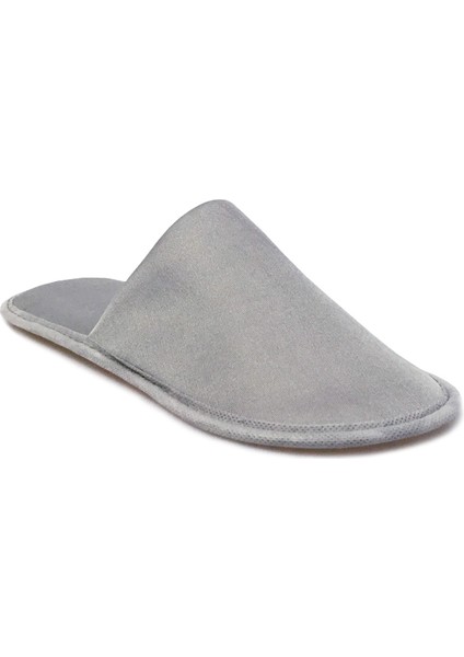 Saten Gri Otel Terlik 10 Çift