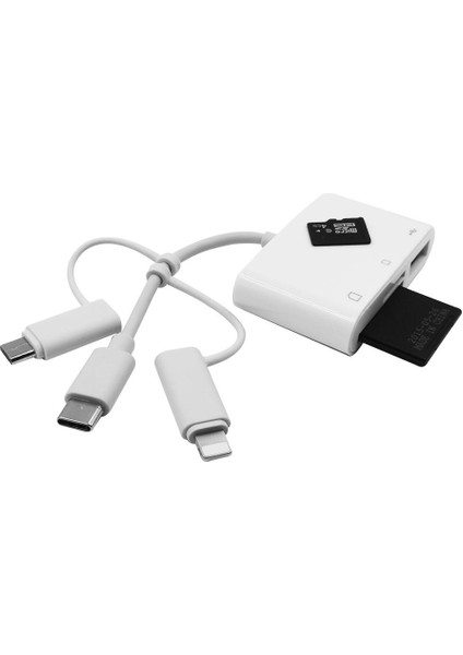 Type-C iPhone Micro USB Çok Fonksiyonlu USB Otg Kart Okuyucu