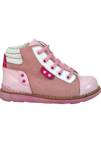 Deri Pembe Kız Çocuk Bot 26-30