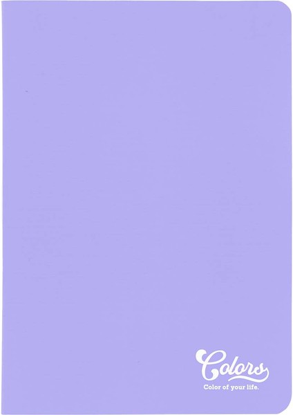 Colors A5 Karton Kapaklı Dolmakalem Uyumlu Çizgili Defter 40 Yaprak Mor
