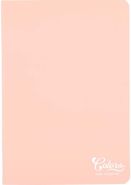 Colors A5 Karton Kapaklı Dolmakalem Uyumlu Kareli Defter 60 Yaprak Somon