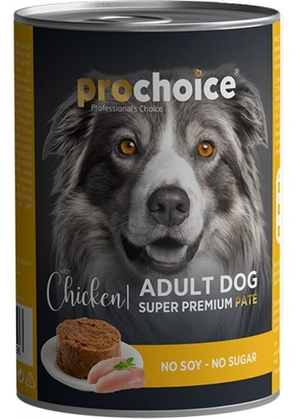 Prochoice Tavuk Etli Şekersiz Ezme Yetişkin Köpek Konservesi 400GR