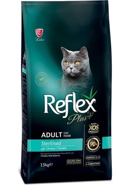 Plus Tavuklu Kısırlaştırılmış Yetişkin Kedi Maması 15 kg