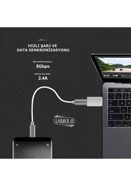 Psgt USB 3.0 - Type-C [pd] Dönüştürücü Adaptör | Dişi-Pd Erkek-Usb 3.0