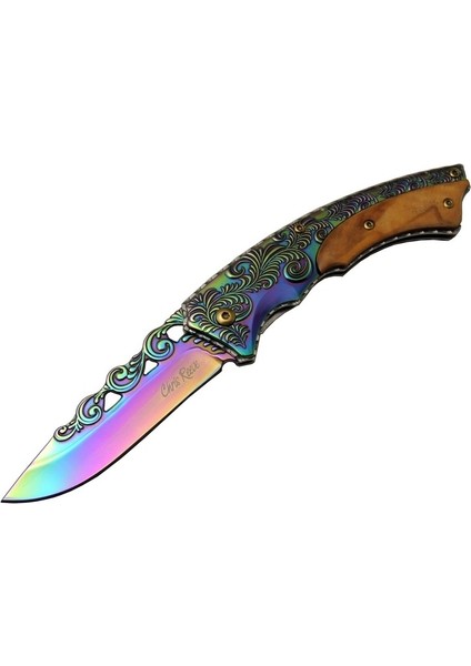 Monarch 2530 Gk K Çakı 20 cm - Desenli, Metal Ahşap Sap, Kılıflı