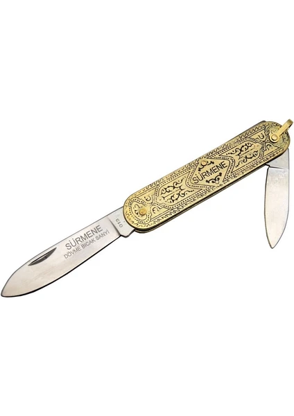 Trabzon Sürmene 013 Geleneksel Hediyelik Çakı 14 cm - Metal Saplı