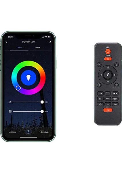 Telefon Uygulamalı Akıllı Starry Projektör Hoparlör Bluetooth+usb Parti Lambası BTK10