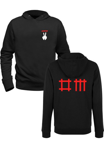 Depeche Mode Siyah Ön Arka Baskılı Sweatshirt